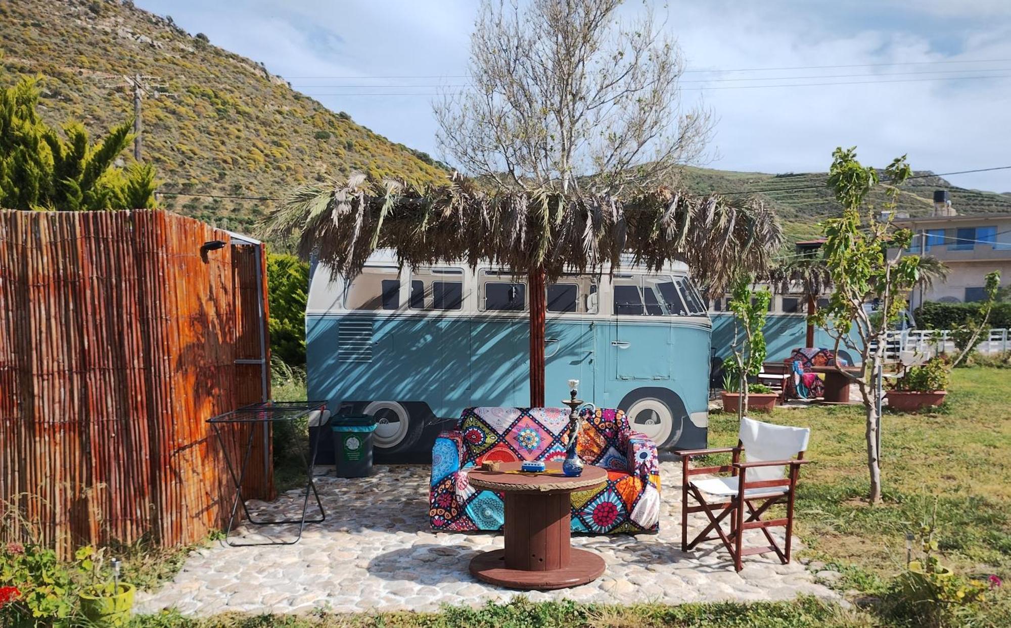 Cornelia Hippie Magic Bus Villa Kíssamos Exterior foto